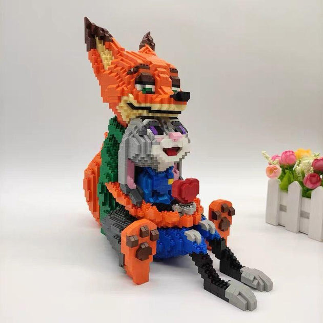 Zootropolis Mini Building Block Figures – Judy Hopps & Nick Wilde Toy Bricks Set