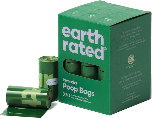 Earth Rated® Dog Waste Bags – 270 Count | Leak-Proof & Eco-Friendly