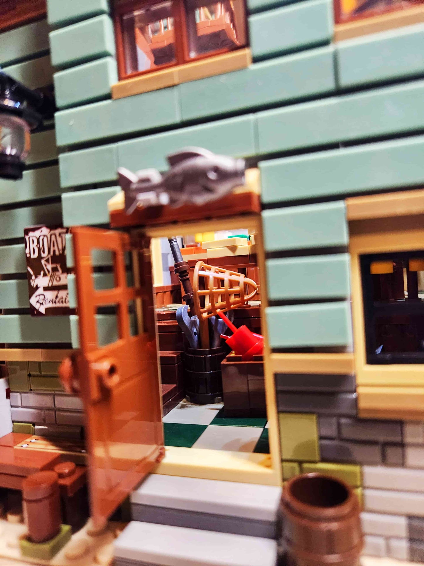 Fishing House Building Set (Compatible with Major Brick Brands) – 2049 PCS