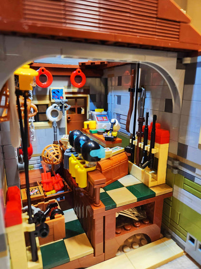 Fishing House Building Set (Compatible with Major Brick Brands) – 2049 PCS