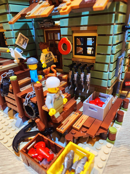 Fishing House Building Set (Compatible with Major Brick Brands) – 2049 PCS