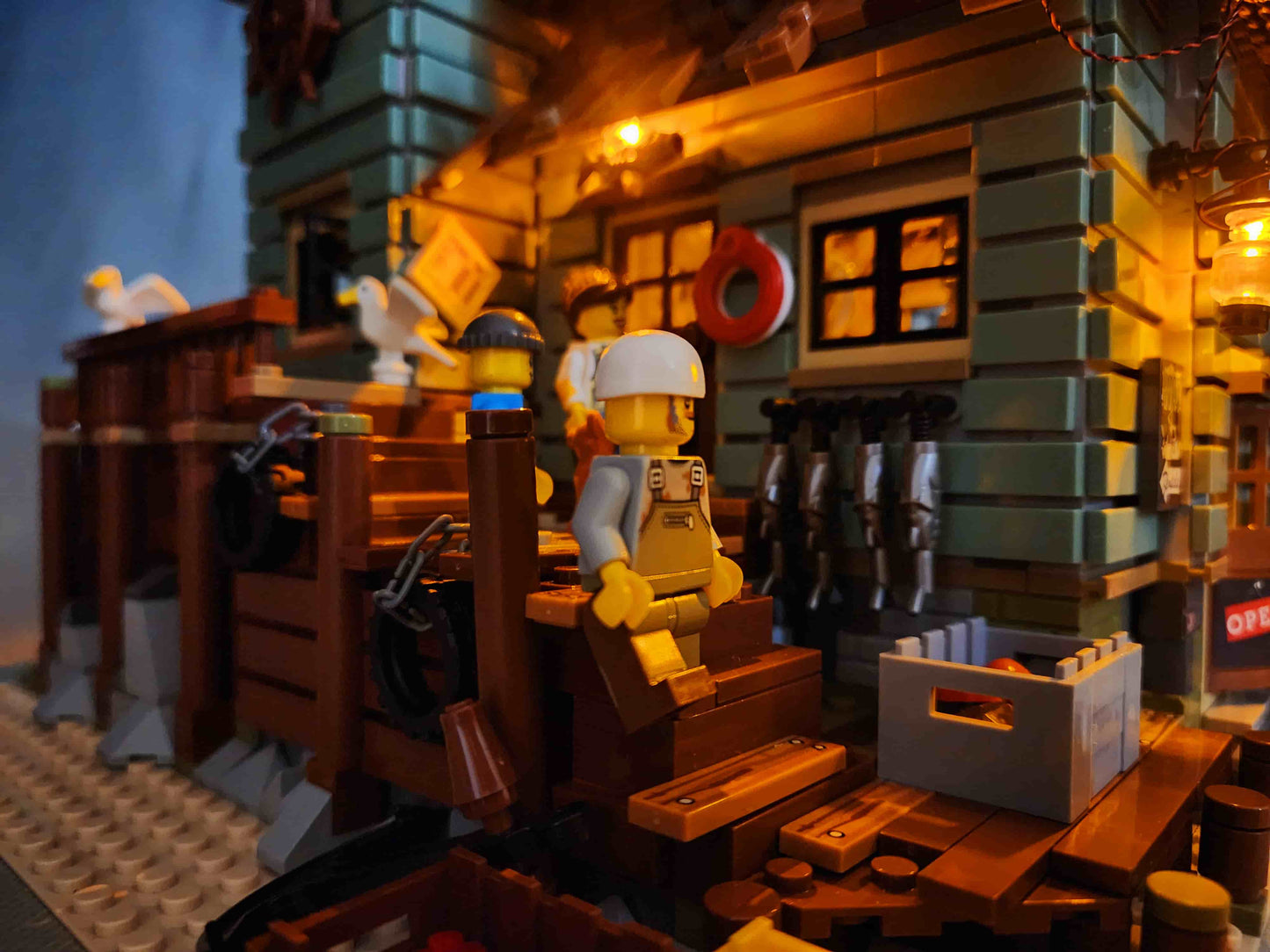 Fishing House Building Set (Compatible with Major Brick Brands) – 2049 PCS