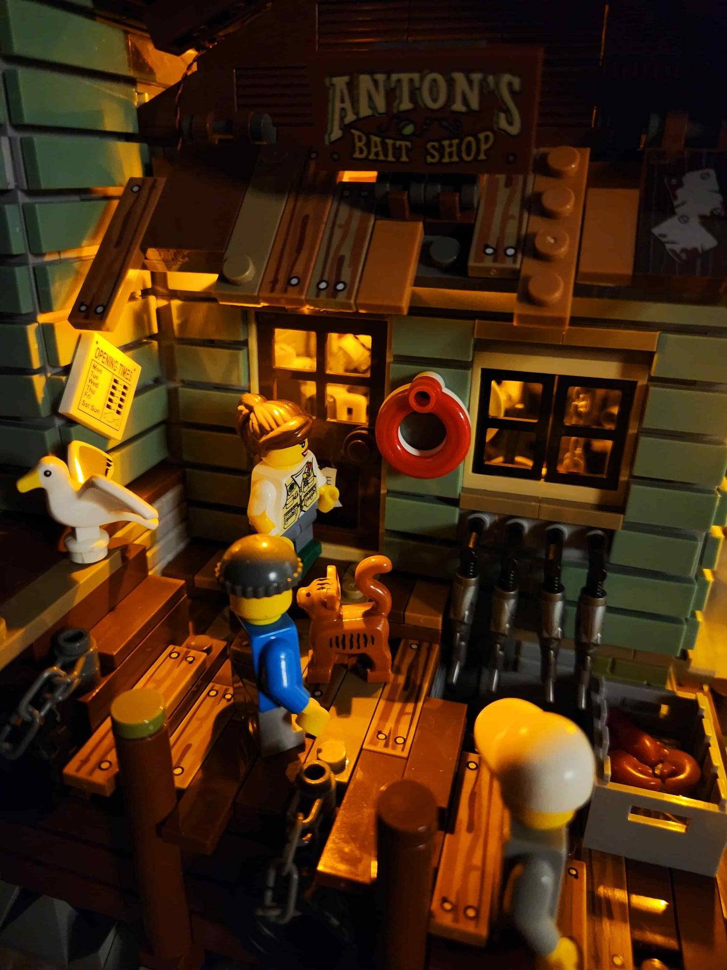 Fishing House Building Set (Compatible with Major Brick Brands) – 2049 PCS