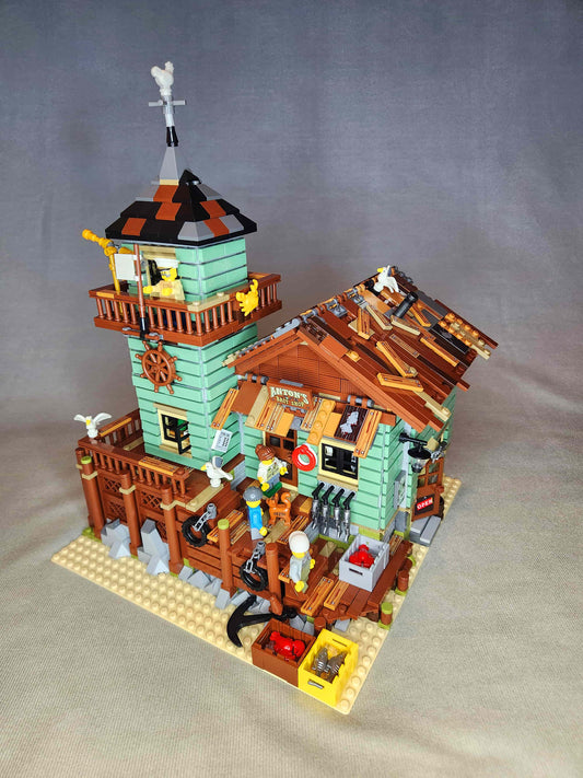 Fishing House Building Set (Compatible with Major Brick Brands) – 2049 PCS