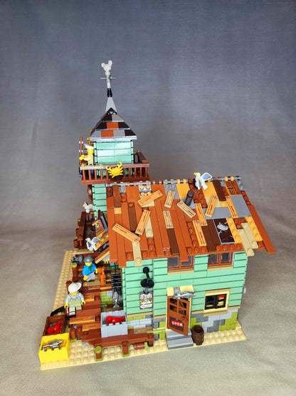 Fishing House Building Set (Compatible with Major Brick Brands) – 2049 PCS