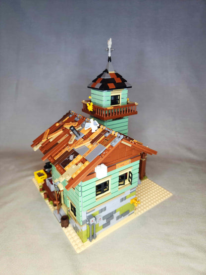 Fishing House Building Set (Compatible with Major Brick Brands) – 2049 PCS