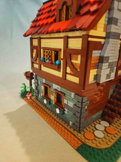 Medieval Tavern Building Blocks Set – European Street Architecture, 2868 PCS, Compatible Brick MOC Model