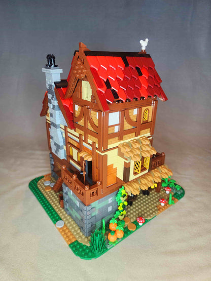 Medieval Tavern Building Blocks Set – European Street Architecture, 2868 PCS, Compatible Brick MOC Model