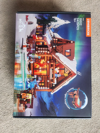 Aurora Cabin Building Set with LED Lights – 2425 Pieces