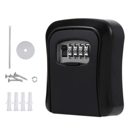 Wall Mounted Key Lock Box – 4-Digit Outdoor Combination Safe