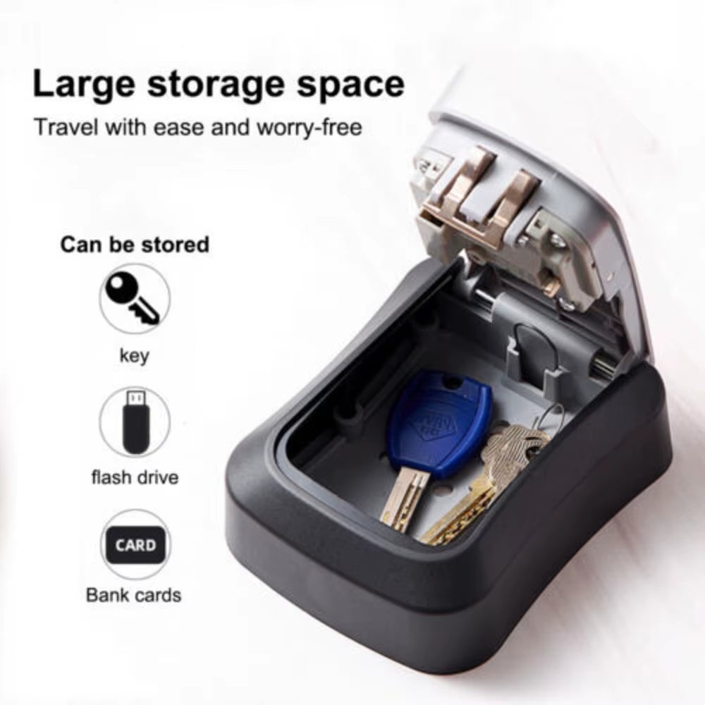 Wall Mounted Key Lock Box – 4-Digit Outdoor Combination Safe