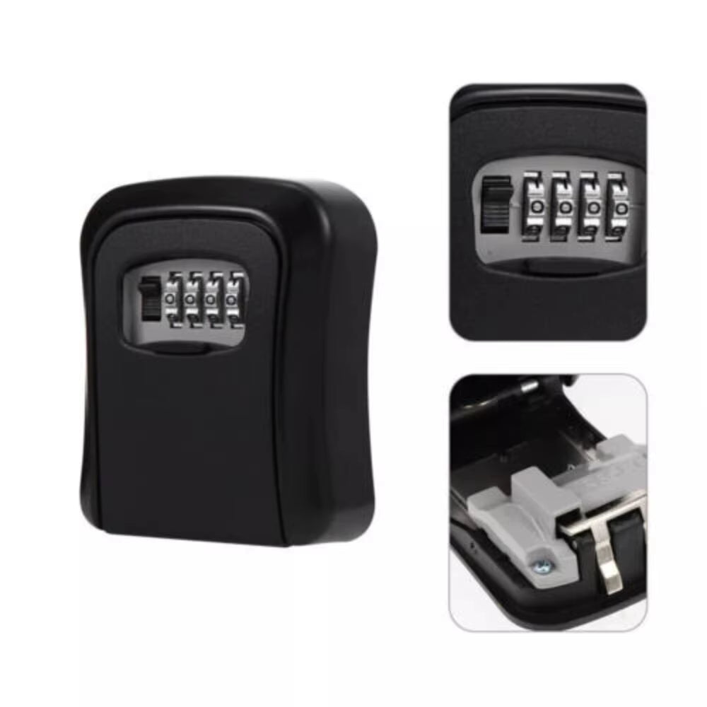 Wall Mounted Key Lock Box – 4-Digit Outdoor Combination Safe