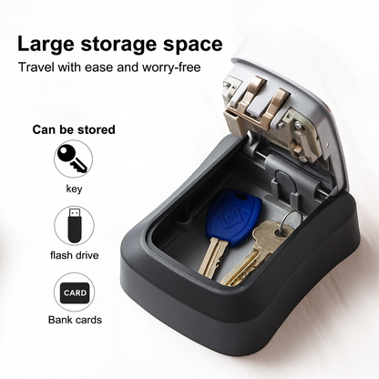 Wall Mounted Key Lock Box – 4-Digit Outdoor Combination Safe