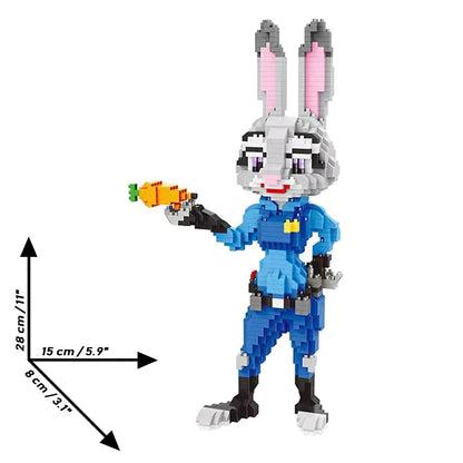 Zootropolis Mini Building Block Figures – Judy Hopps & Nick Wilde Toy Bricks Set