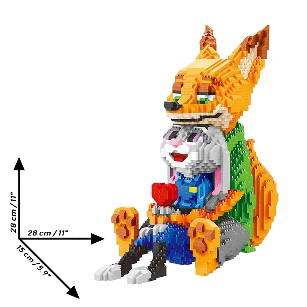 Zootropolis Mini Building Block Figures – Judy Hopps & Nick Wilde Toy Bricks Set