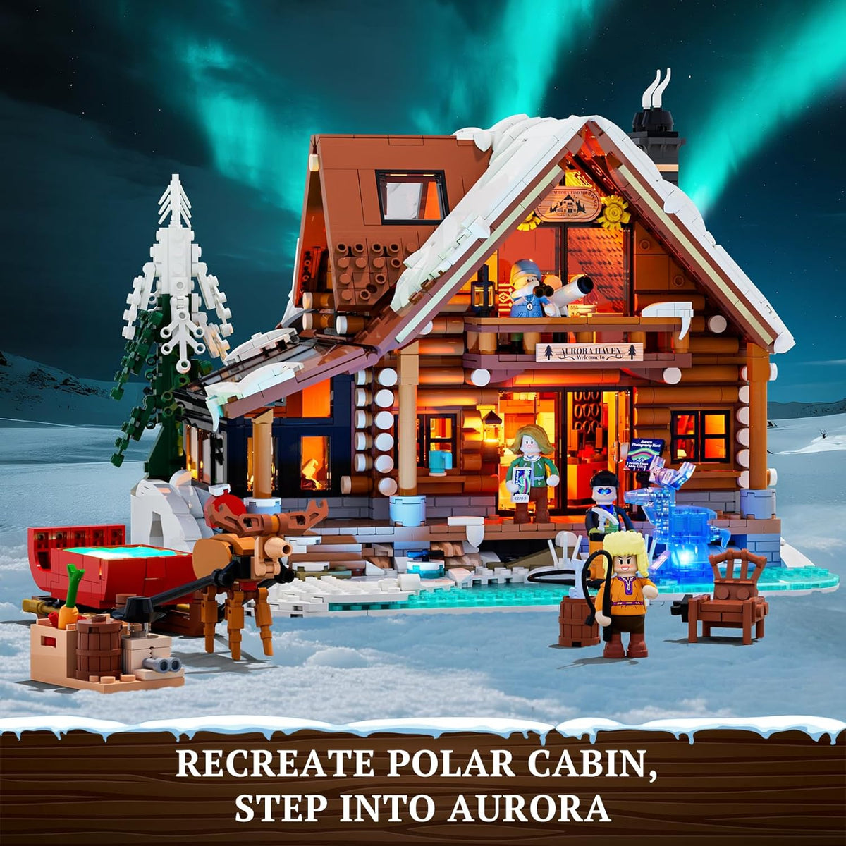 Aurora Cabin winter lodge model