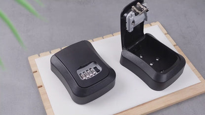 Wall Mounted Key Lock Box – 4-Digit Outdoor Combination Safe