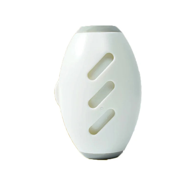 Reusable pet hair remover roller – white washable lint remover for cats and dogs, handheld view